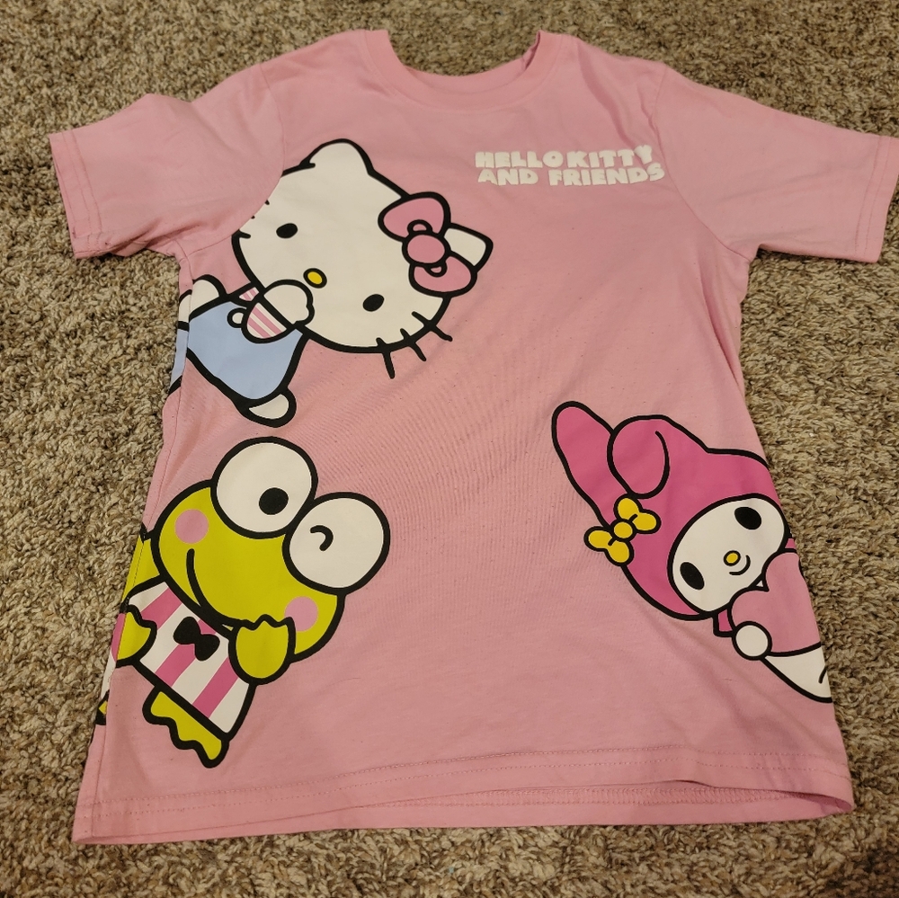 Hello Kitty Pink Tee with Friends